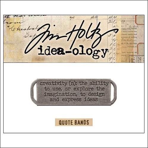 Tim Holtz Idea-ology Metal Quote Band Antique Nickel 93290/5, Hobby en Vrije tijd, Scrapbooking, Nieuw, Versiering of Embellishment