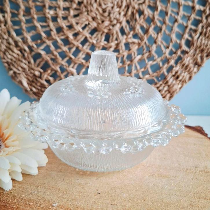 Masserini Barocco, glazen botervloot, Antiek en Kunst, Antiek | Glas en Kristal, Ophalen of Verzenden