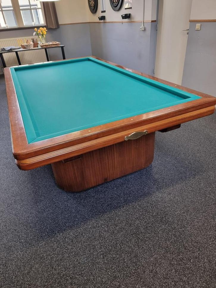 Wilhelmina de Luxe 230 x 115 (incl plaatsing), Sport en Fitness, Biljarten en Poolen, Zo goed als nieuw, Biljarttafel, Ophalen