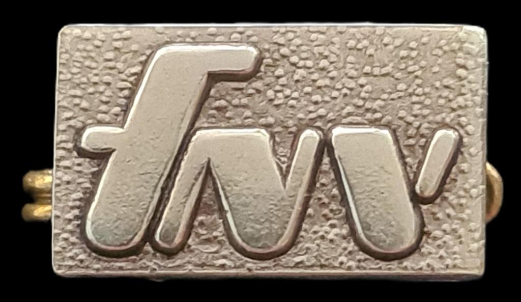 fnv broche-zilverkleur, Verzenden, Nieuw, Overige onderwerpen, Speldje of Pin