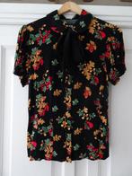 Hell Bunny herfst print blouse maat S, Ophalen of Verzenden, Zo goed als nieuw, Maat 36 (S)