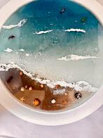 Epoxy Dienblad - Strandtafereel, Ophalen of Verzenden, Nieuw, Rond, Overige materialen