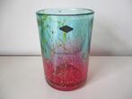 Mdina art glass vase roze groene kleuren glazen vaas, Antiek en Kunst, Antiek | Glas en Kristal, Ophalen of Verzenden