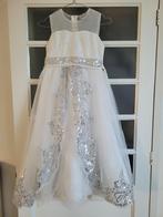 jurk bruidsmeisje maat 140 wit communie, Kinderen en Baby's, Ophalen of Verzenden, Gebruikt, Meisje, Jurk of Rok