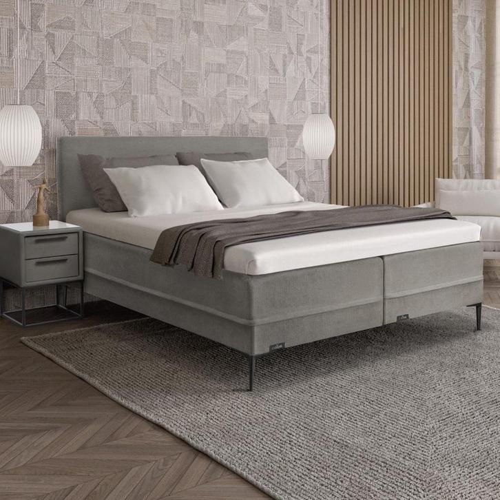 Caresse 4150 Vlak boxspring Dreambedden, Huis en Inrichting, Slaapkamer | Boxsprings, Nieuw, 140 cm, 200 cm, Tweepersoons, Verzenden