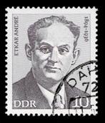 postzegel 1593 DDR Etkar André, Postzegels en Munten, Postzegels | Europa | Duitsland, Ophalen of Verzenden, DDR, Gestempeld