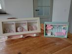 2x lief schilderij/diorama baby/kinderkamer, Kinderen en Baby's, Kinderkamer | Inrichting en Decoratie, Ophalen of Verzenden, Gebruikt