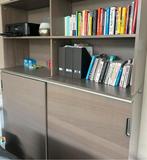 3 bureaus inclussief ladekast, los te koop, MOET WEG, Ophalen, In hoogte verstelbaar, Gebruikt