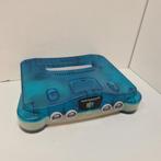 Nintendo 64 Clear Blue / Transparant Compleet in Nette Staat, Spelcomputers en Games, Spelcomputers | Nintendo 64, Flex Ltd., Zo goed als nieuw
