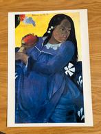 Prent poster van Paul Gauguin kleurrijk meisje met mango, Ophalen of Verzenden