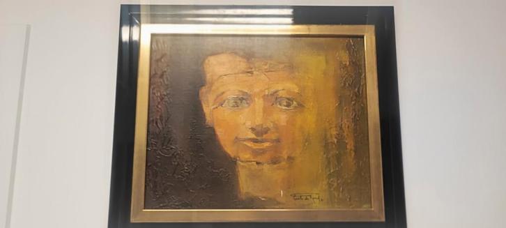 Schilderij van de Koningin Hatshepsut, Antiek en Kunst, Kunst | Schilderijen | Modern, Ophalen of Verzenden