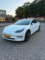 Tesla Model 3 2019 Wit long range ,dual motor.84500 km ., Auto's, Tesla, Automaat, 27 €/maand, 1831 kg, Zwart