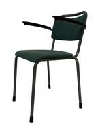 Vintage Gispen 1235 Eetkamerstoel Cordemeyer Vintage Stoel, Huis en Inrichting, Stoelen, Gebruikt, Bruin, Vintage, Metaal