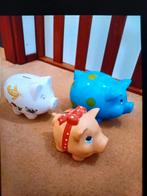 3 spaarvarkens, Ophalen of Verzenden, Zo goed als nieuw, Steen, Aardewerk of Keramiek, Dier