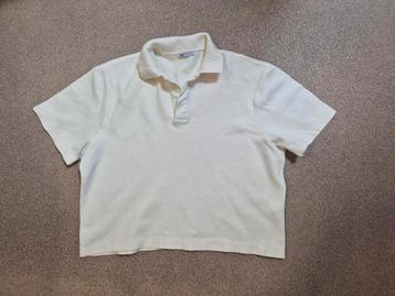 Zara ecru polo, maat L beschikbaar voor biedingen