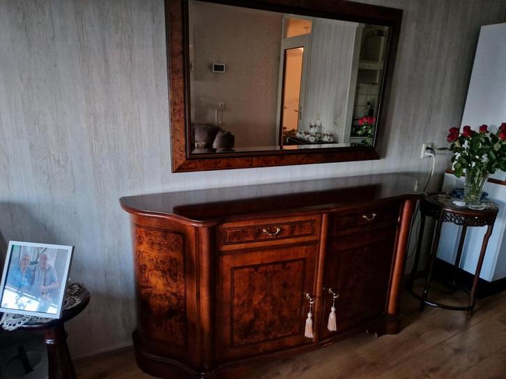 Dressoir  eventueel met spiegel, Huis en Inrichting, Kasten | Dressoirs, Gebruikt, 150 tot 200 cm, 25 tot 50 cm, Met lade(s), Met deur(en)