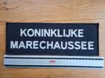 Rugbadge Koninklijke Marechaussee (29 cm x 10 cm), Ophalen of Verzenden, Marechaussee, Nederland, Embleem of Badge