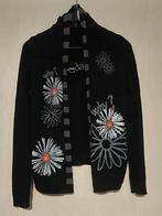 Desigual vest - Zwart met bloemen - Maat s, Kleding | Dames, Ophalen of Verzenden, Gedragen, Maat 38/40 (M), Zwart