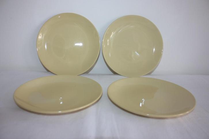 Johnson Bros / Brothers Golden Cloud 4 ronde bordjes, Antiek en Kunst, Antiek | Servies los, Ophalen of Verzenden