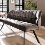 Antraciete Velvet Eetkamerbank - 180cm ~ Sfeervol & Mooi, Huis en Inrichting, Banken | Bankstellen, 150 tot 200 cm, 75 tot 100 cm