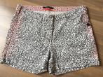 ZGAN! Maison Scotch short panter print neon accenten mt 27, Overige kleuren, Zo goed als nieuw, W27 (confectie 34) of kleiner