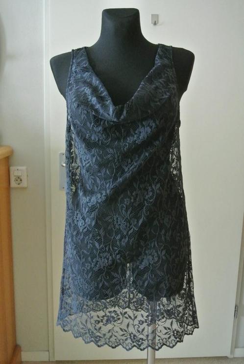 Expresso kanten tuniek jurkje 38 donker grijs zga nieuw, Kleding | Dames, Blouses en Tunieken, Zo goed als nieuw, Maat 38/40 (M)