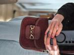 Leren tas, merk Abro, bordeaux kleur, Ophalen of Verzenden, Gebruikt, Leer