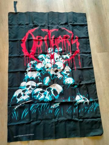 Obituary the end complete 1993 vintage metal muziek vlag beschikbaar voor biedingen