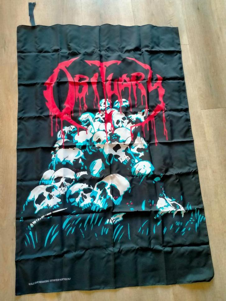 Obituary the end complete 1993 vintage metal muziek vlag, Verzamelen, Muziek, Artiesten en Beroemdheden, Zo goed als nieuw, Overige typen