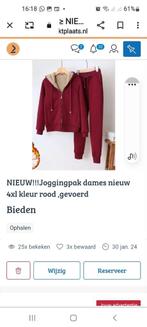 NIEUW!!!!Huispak   /joggingpak  . Geheel gevoerd  heerlijk w, Nieuw, Maat 46/48 (XL) of groter, Ophalen, Rood