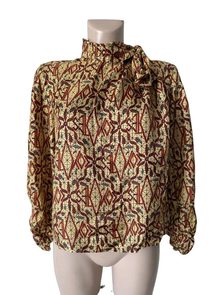 Les Coyotes de Paris shirt lange mouw M, Kleding | Dames, Blouses en Tunieken, Zo goed als nieuw, Maat 38/40 (M), Geel, Ophalen of Verzenden