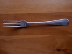 Zilveren drietands dessertvork Hollands Glad Woortman, Ophalen of Verzenden, Zilver