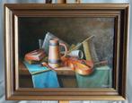 Franke (XXe) - Stilleven met viool - Paneel, Antiek en Kunst, Kunst | Schilderijen | Klassiek, Ophalen