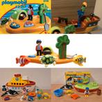 Playmobil 123 junior neptune visboot piraten boot eiland, Ophalen of Verzenden, Zo goed als nieuw