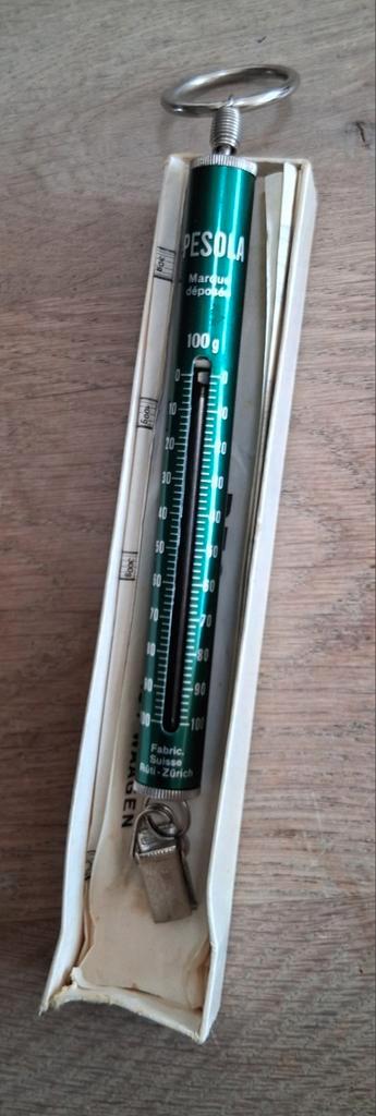 Pesola oude 100g unster brievenweegschaal vintage, Antiek en Kunst, Antiek | Gereedschap en Instrumenten, Ophalen