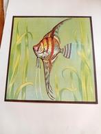 Pterophylum scalere naar linosnede frans bosen, Antiek en Kunst, Kunst | Litho's en Zeefdrukken, Ophalen of Verzenden