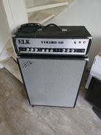 ELK Viking-50 buizenversterker + originele ELK speakerkast, Muziek en Instrumenten, Versterkers | Bas en Gitaar, Ophalen, Gebruikt