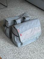 Gazelle dubbele fietstassen – grijs, waterafstotend, Fietsen en Brommers, Fietsaccessoires | Fietstassen, Ophalen of Verzenden