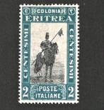 1930 2c-ERITREA Italiaanse kolonie-cavalerie, Ophalen of Verzenden, Postfris