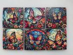 Set van 6 onderzetters. Vlinders, Ophalen of Verzenden, Nieuw, Glas of Kopje