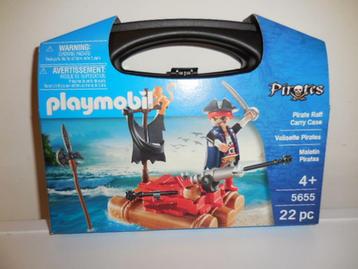 Gloed Nieuw Playmobil Meeneemkoffer Piratenvlot set - 5655 beschikbaar voor biedingen
