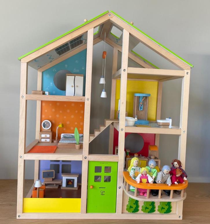 Hape Lane 10 poppenhuis, Kinderen en Baby's, Speelgoed | Poppenhuizen, Zo goed als nieuw, Poppenhuis, Ophalen