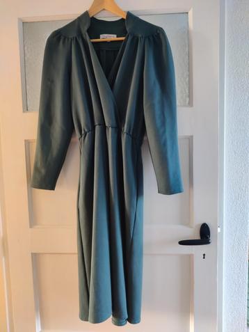 Blauw groene Very Cherry Jurk - Maat M beschikbaar voor biedingen