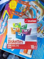 Vintage Imation pc hd 10 diskettes neon gesealed in doosje, Computers en Software, Beschrijfbare discs, Ophalen of Verzenden, Nieuw