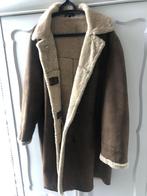 Vintage leren jas- suede- met warme binnenvoering- maat 42, Gedragen, Maat 42/44 (L), Ophalen of Verzenden, Bruin