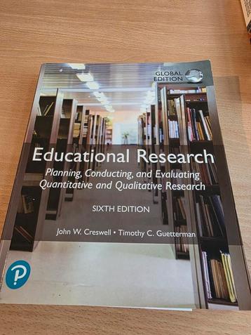 Educational Research 6th Edition Creswell/Guetterman beschikbaar voor biedingen