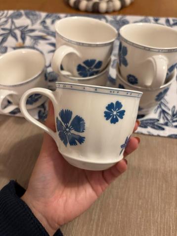6 Villeroy & Boch Koffiemokken - Premium Porselein beschikbaar voor biedingen