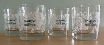 Vier Disaronno wears Roberto Cavalli glazen, limited edition beschikbaar voor biedingen