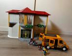 Playmobil uitgebreide school met gymzaal en schoolbus, Kinderen en Baby's, Speelgoed | Playmobil, Complete set, Ophalen of Verzenden