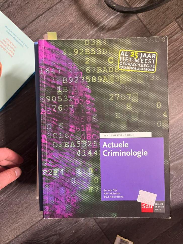 Actuele Criminologie - Jan van Dijk, Boeken, Studieboeken en Cursussen, Gelezen, HBO, Gamma, Ophalen of Verzenden